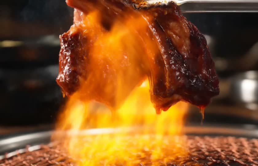 GALBI HOUSE website hero section designed by EchoNest AI Studio